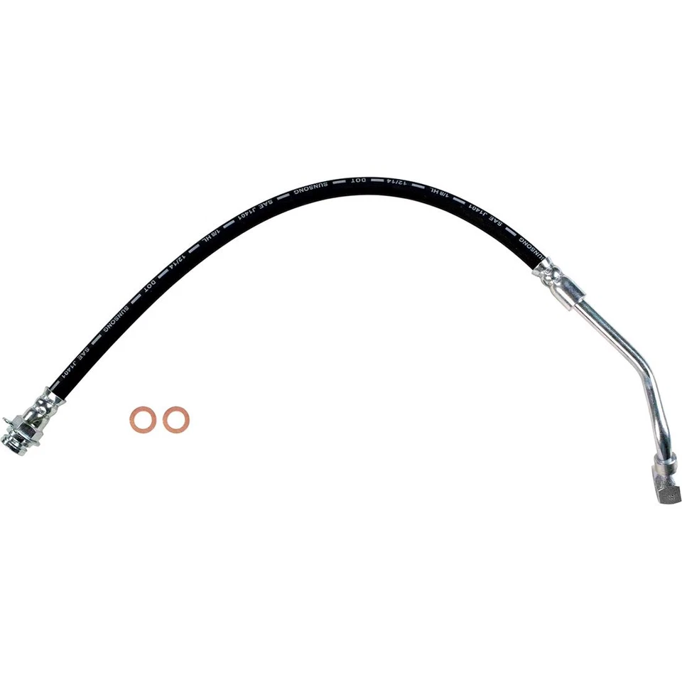 2X Front Brake Line Hose Sunsong For For Chevrolet K20 1981 1982 1983 1984 1985 - Image 3 of 4
