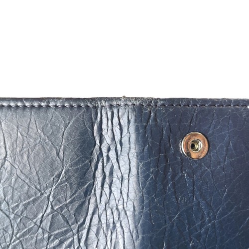 BALENCIAGA Key Case Leather Dark Blue Ladies EUC - Picture 3 of 8