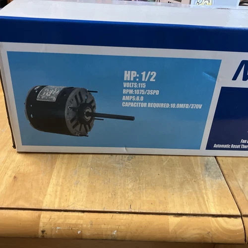 DL1056 Sleeve Bearing Direct Drive Blower Motor 1/2 hp 1075 RPM,8.0 amps