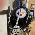 Pittsburgh Steelers TJ Watt Autographed Football Helmet Beckett Authenticated O
