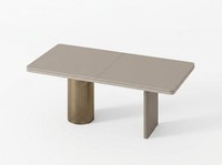 Esstisch Beige Ausziehtisch Design KüChentisch Esszimmer Tisch