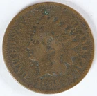 1873 Open 3 Indian Head Cent