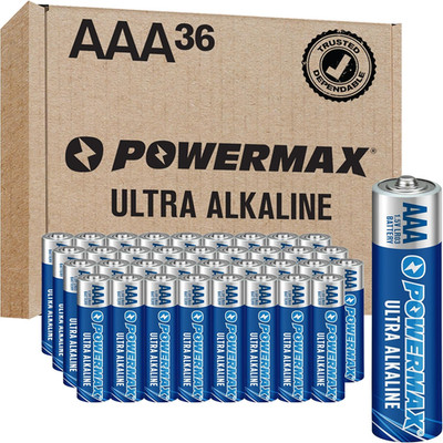 36-Count Triple AAA Batteries, Ultra Long Lasting Alkaline Battery for Home and 