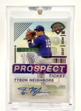 2025 Panini Prospect Ticket - Tyson Neighbors Holo Signature #65 AUTO