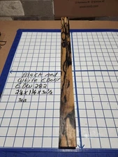 Black and White Ebony  Wood turning  blank  2 1/8 "x 1  1/4"x   30 1/2  " EBW282