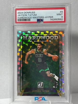Jayson Tatum 11/25 PSA 9 Hardwood Master Hyper 2024 Donruss Celtics 🔥🔥