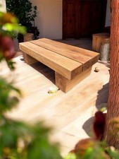 Oak Solid Wooden Rustic Coffee Table