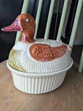 Duck Egg Holder Ceramic Dish Good Condition Storage Container