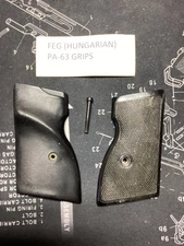 FEG PA-63 BLACK PLASTIC PISTOL GRIPS WITH SCREW Factory OEM