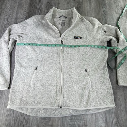 LL Bean Sweater Fleece Lot Of 2 Women’s 1x Full Zip Jacket & 1/4 Snap Hiking - Picture 7 of 10