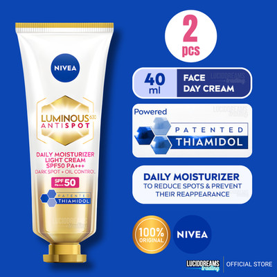 2X NIVEA Luminous 630 Antispot Sun Protection SPF 50 PA+++ 40ml