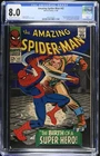 Amazing Spider-Man #42 - Marvel Comics 1966 CGC 8.0 Mary Jane Watson's face reve