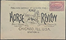 Horse Review Advertising Reply Badaxe MI 2c Trans-Mississippi #286 1898 Huron 