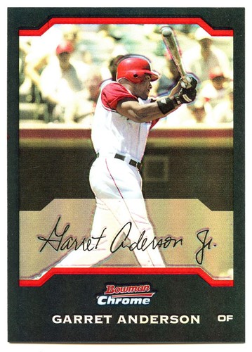 2003 Bowman Chrome Garret Anderson #1 card