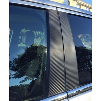 8pcs Carbon Fiber Car Exterior Pillar Posts Sticker For JAC Refine S4 2019-2022