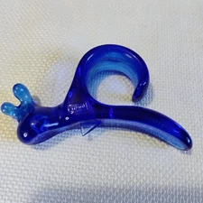 Koziol EMMA P. Orange Peeler Blue Snail Candecor German Made 2003 Citrus Tool