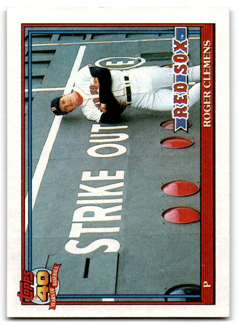 1991 Topps Roger Clemens Boston Red Sox #530
