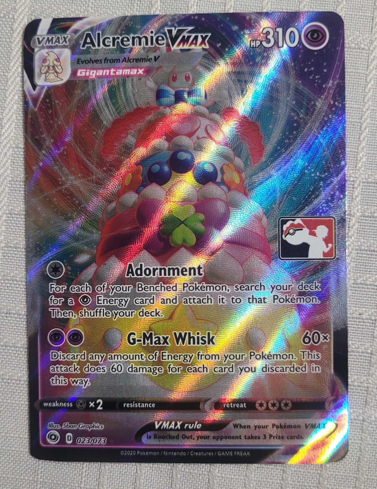 Alcremie VMAX 23/73 Pokémon Card Champions Path Holo NM