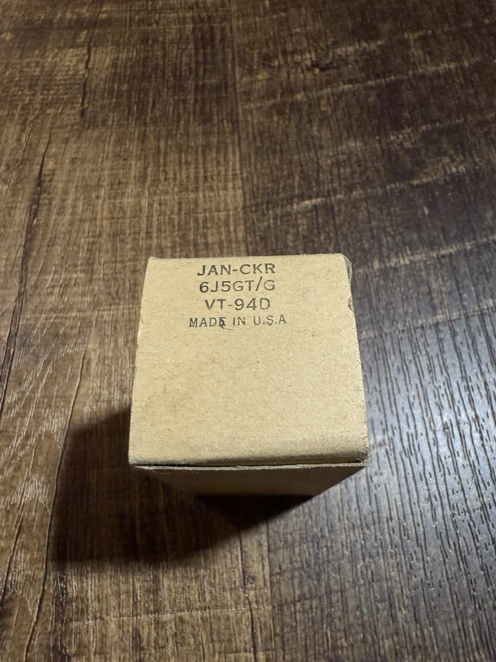 Nuevo de Lote Antiguo 1944 Ken-Rad JAN-CKR 6J5GT/G VT-94D Tubo de Vacío - Sellado Segunda Guerra Mundial Contrato de la Marina Foto 2 de 3