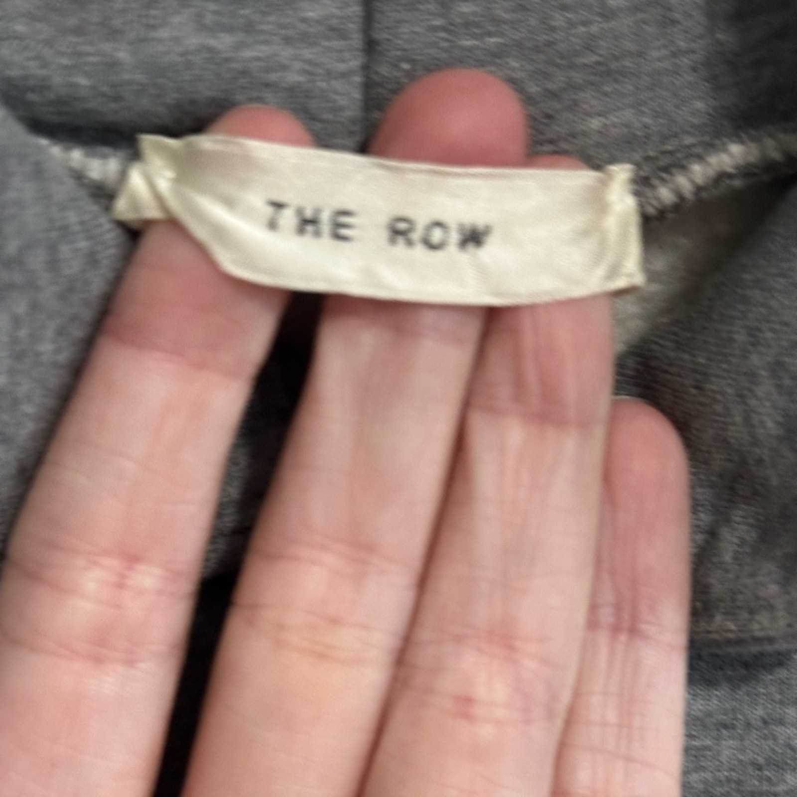 FILA Felpa con cappuccio The Row Wren grigio melange cotone morbido taglia XS