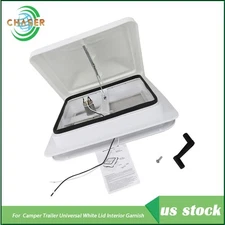 For Camper Trailer Universal White Lid Interior Garnish 14"x14" RV Roof Vent