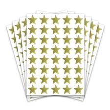 1000 Pack, Gold Foil Star Metallic Stickers, 0.6" Diameter 1000