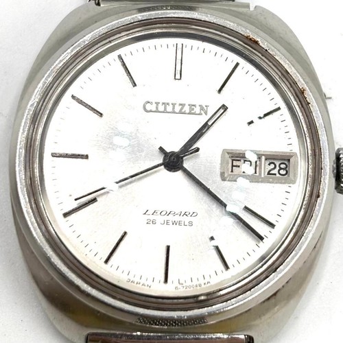 CITIZEN Automatic Silver Dial Day-Date Men's Watch