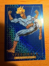 SKYBOX 2024 MARVEL MASTERPIECES 92 PLATINUM SPEEDBALL BLUE TRAXX CARD #88