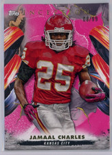 2024 Topps Inception Magenta 08/99 #71 Jamaal Charles - Kansas City Chiefs MINT