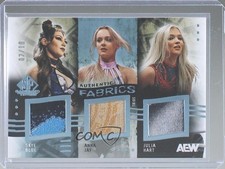 2025 SP Game Used AEW Premium Triple Patch 2/10 Skye Blue Julia Hart Anna Jay