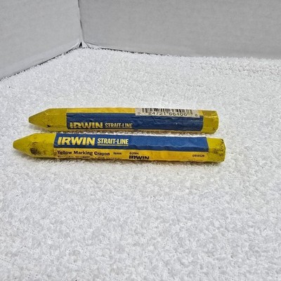 IRWIN Yellow Marking Crayons 2 pcs