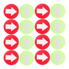 20pcs Pfeilrichtungsmarkierungen rund Pfeilrichtlinienzeichen Reflektierende