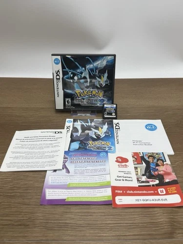 Nintendo DS Pokémon Black Version 2, 100% Complete CIB- MINT