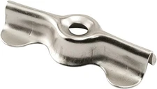 Prime-Line PL 14843 Nickel-Plated Double-Wing Flush Clips (25 25 Pack, Zinc 