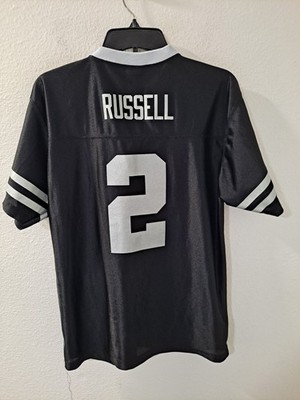 希少 NFL Raiders ベースボールシャツ 刺繍 ジャージ 黒 NFL Team Apparel Raiders JaMarcus Russell #2 Youth XL Jersey Black
