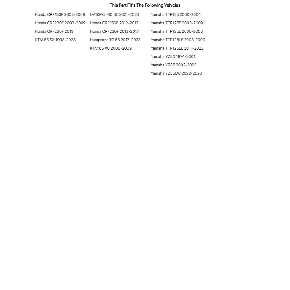 Kit de chave de torque Tusk Spoke para HUSQVARNA TC 65 2017-2023 - Imagem 4 de 4