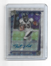 2021 Clearly Donruss Javonte Williams Rated Rookie Holo Logo Auto SSP #75