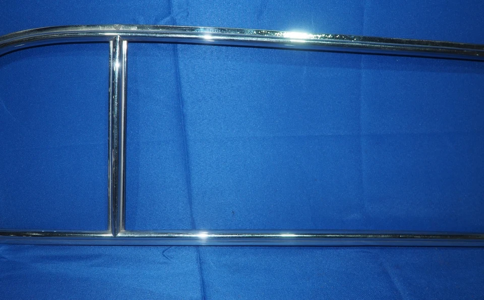 1940 1941 Cadillac Series 62 Sedan para-brisa traseiro cromado moldura surround fabricante de equipamento original - Imagem 3 de 4