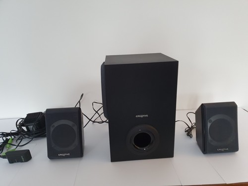 CREATIVE 2.1 SPEAKER HANDMADE IN WOODEN BOX - Picture 20 of 24
