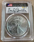 2022 Silver Eagle PCGS MS70 Emily Damstra Signed 1 Oz Silver coin