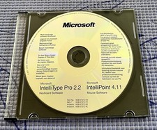 Microsoft IntelliType Pro 2.2 Keyboard and IntelliPoint 4.11 mouse Software CD