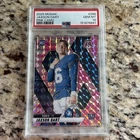 PSA 10 2025 Panini Mosaic Jaxson Dart RC Pink Camo Mosaic Prizm SP Rookie Giants