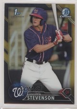 2016 Bowman Chrome Prospects Black & Gold Refractor Andrew Stevenson #BCP180 fm0