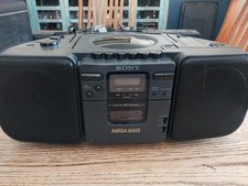 Sony CFD-31 Portable Boombox Stereo CD Cassette Tape Player FM/AM Radio Read 