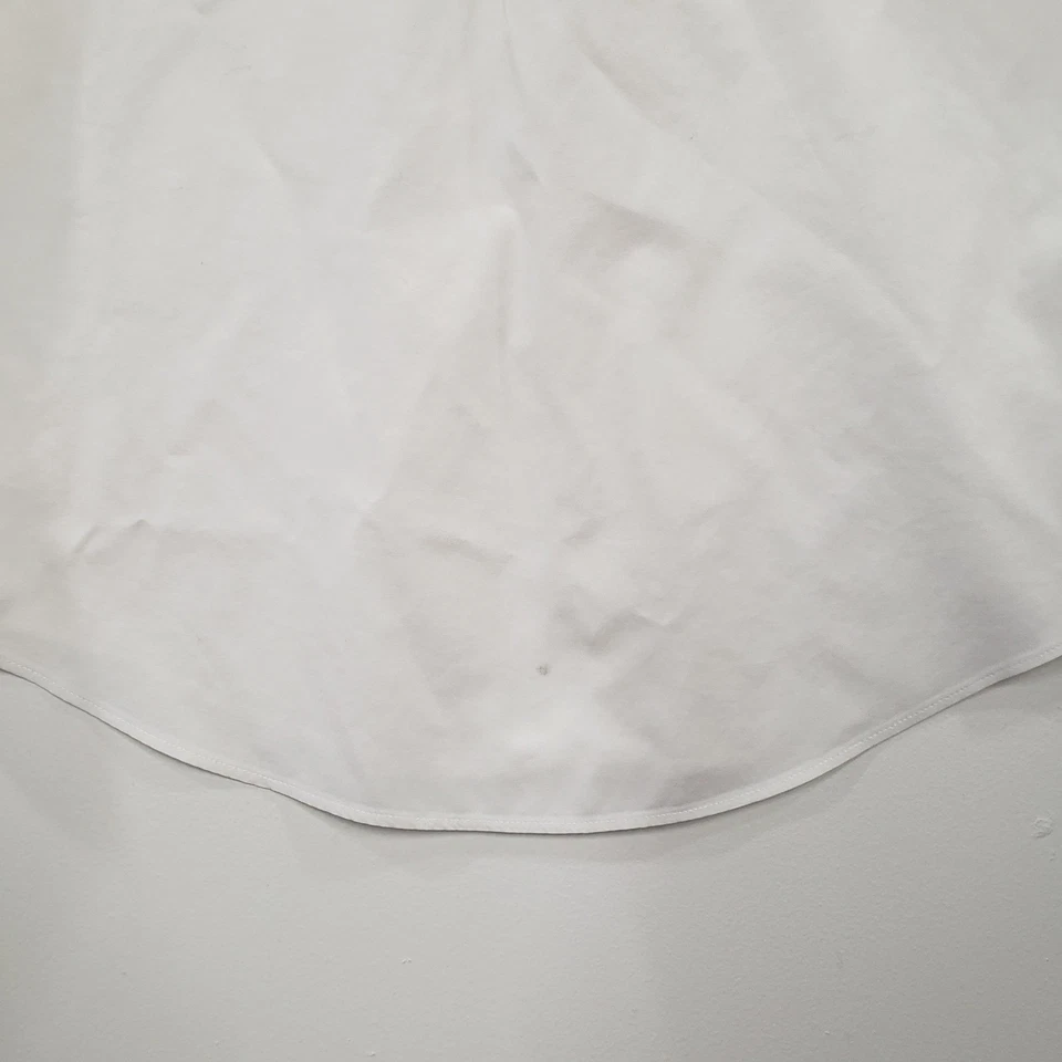 Camisa LL Bean Para Hombres Blanca Sin Arrugas Manga Larga Con Botones Talla M Foto 3 de 4