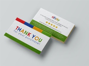 25 500 Ebay Seller Thank You Cards Ebay Cards Double Sided Uv Coated 1 Ebay