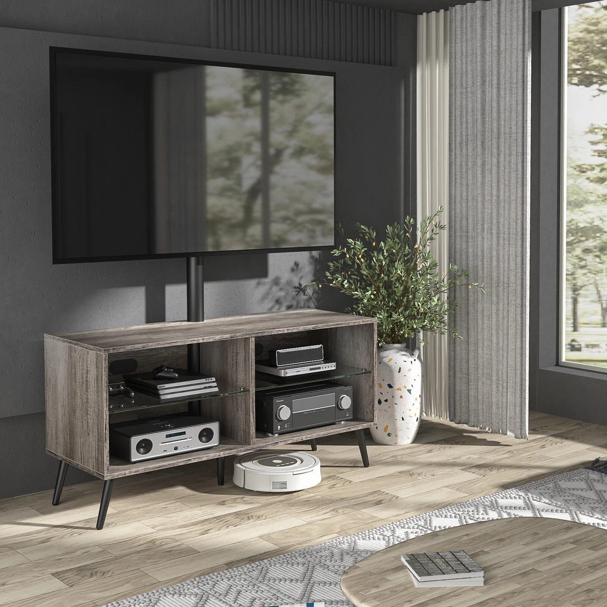 65 tv stand with mount deals