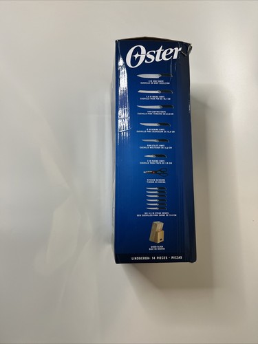 Oster 14 Piece Cutlery Set with block storage Stainless Steel, Knives, Scissor , - Picture 11 of 12