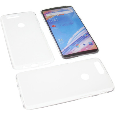 Tasche für OnePlus 5T Handytasche Schutz Hülle TPU Gummi Case Transparent