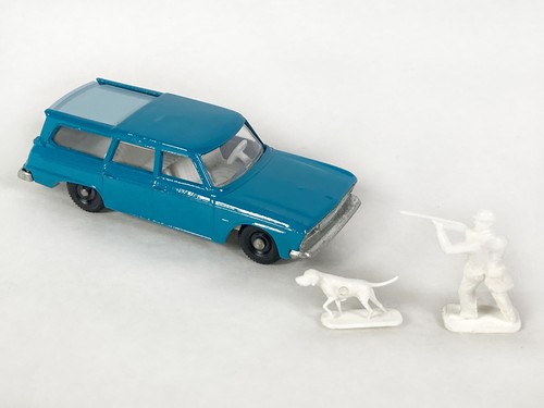 Lot 7916 Matchbox Lesney Nr. 42b Studebaker Station Wagon + OVP Jäger+Hund, 1965 - Bild 3 von 12